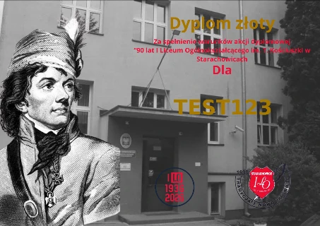 Dyplom złoty