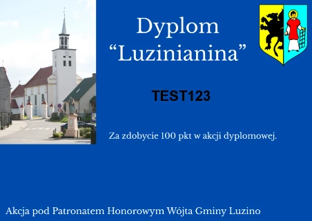 Dyplom Luzinianina