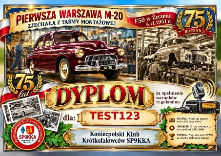 Jubileusz 75- LECIA Motoryzacji Warszawskiej.Pierwsza Warszawa M-20 — EU