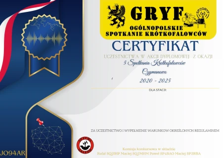 Certyfikat Uczestnictwa