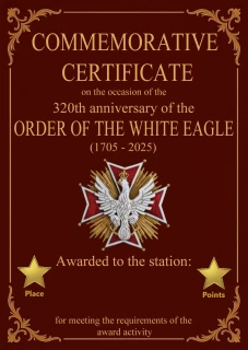 320th anniversary of the establishment of the Order of the White Eagle - foreign stations