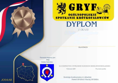 Dyplom brązowy