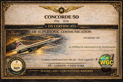 CONCORDE 50 – NADDŹWIĘKOWA ŁĄCZNOŚĆ ( DX )