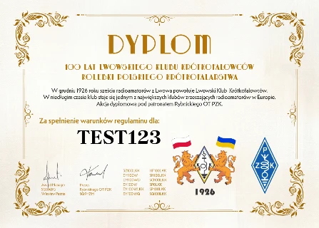 Dyplom dla SP