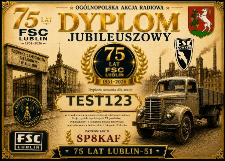 DYPLOM JUBILEUSZOWY