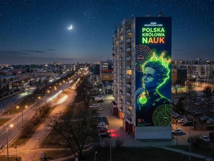 Polska Królowa Nauk - mural w Płocku