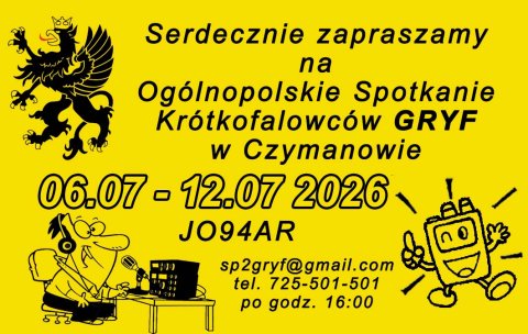 GRYF Ogólnopolskie Spotkanie Krótkofalowców Czymanowo 2026