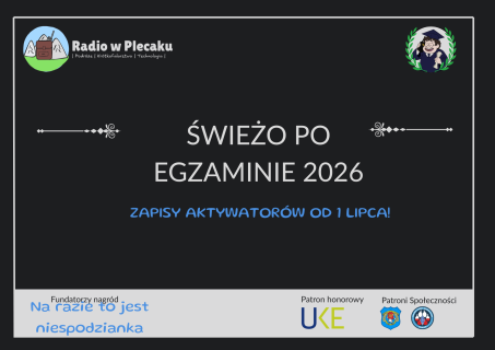 Świeżo po egzaminie 2026