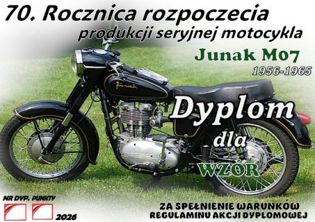 70 .rocznica rozpoczecia seryjnej produkcji motocykala Junak